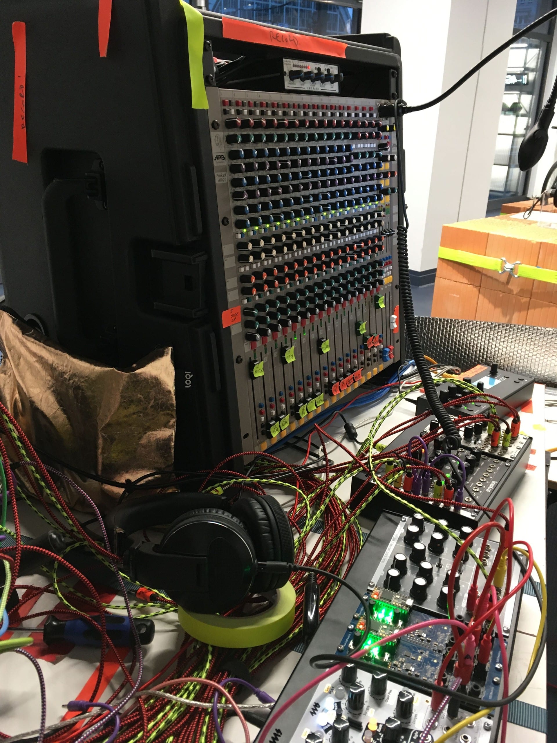 Setup for the Berlin Lemmo Future bike store opening party in November 2022