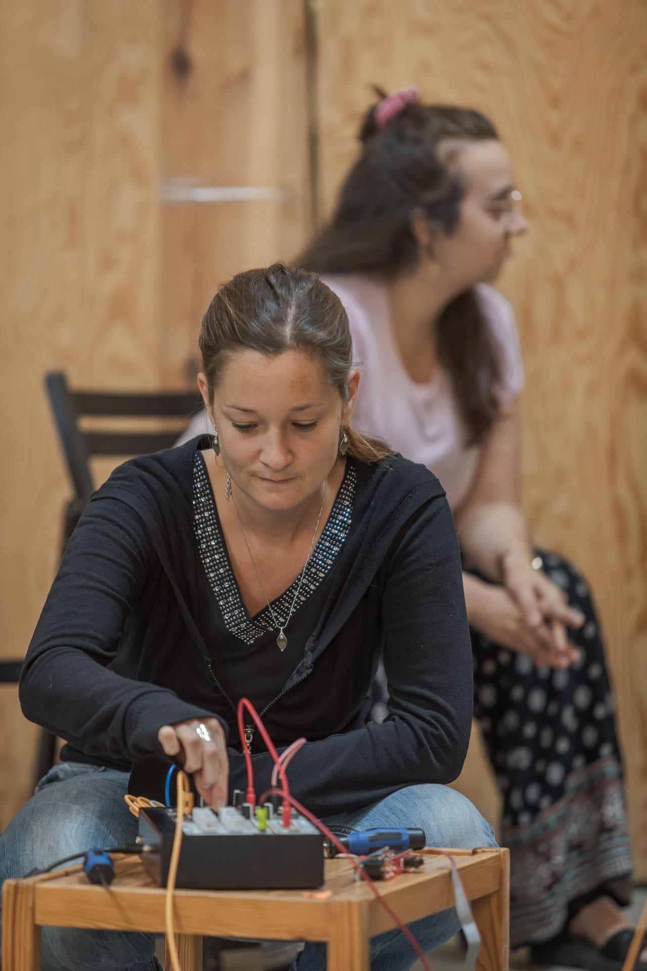 Modular synth workshop at Dorfakademie, Hof Prädikow, Prötzel, Brandenburg, Sept 2025